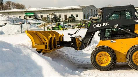 snow plow skid steer